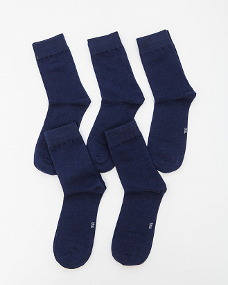 Носки хлопковые ТОД 20016 Синие (5 шт)